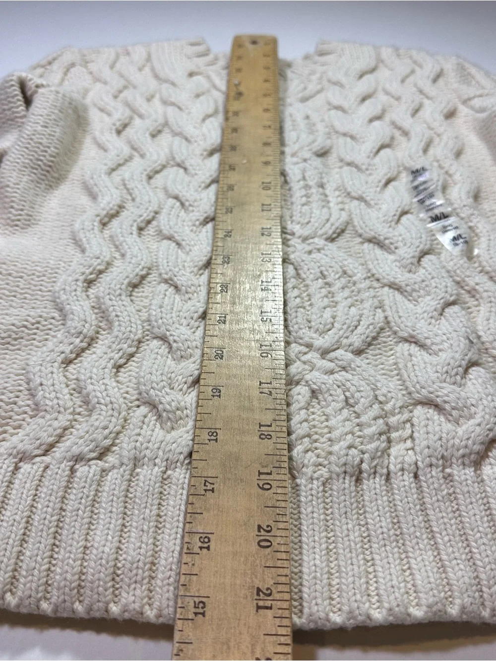 NWOT Gap Kids Fisherman Cable Knit Sweater Cotton Wool Blend Kids Size M 6-8